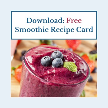 Smoothie Recipe Card