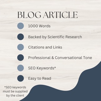 Blog Article Characteristics